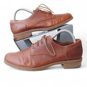 Timberland Magby Leather Oxford Shoes A1IE8 Women's 8.5 Brown Classic